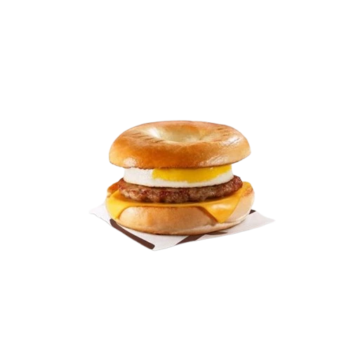 Sausage ‘N Egg Bagel with Plain Bagel