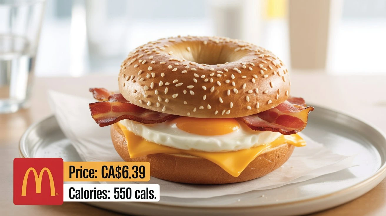 Sesame Bacon ‘N Egg Bagel