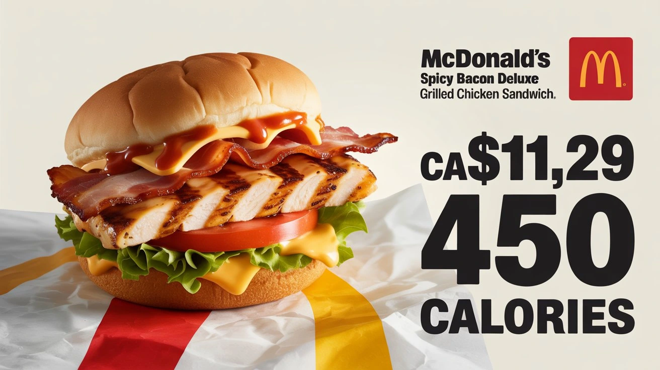 Spicy Bacon Deluxe Grilled Chicken Sandwich